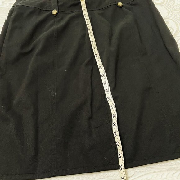 Appleseed's Black Cotton Chambray Skirt, 18P - Picture 8 of 9